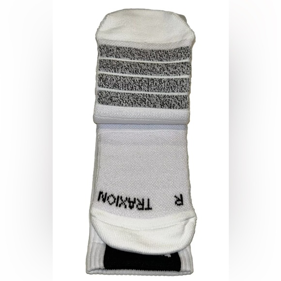 Adidas Creator 365 Basketball Crew Socks 1 Pair Men 12-16 White w Black Logo NEW - Picture 8 of 11